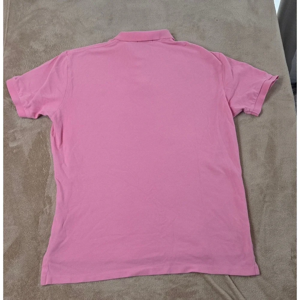 Polo Ralph Lauren Polo Shirt Men Size Large Pink Short Sleeve EUC